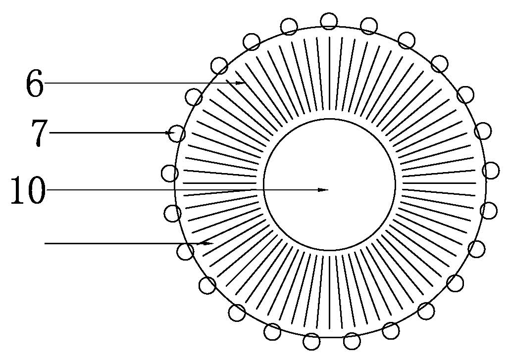 Light-emitting diode lamp bulb capable of performing forced convection and cooling