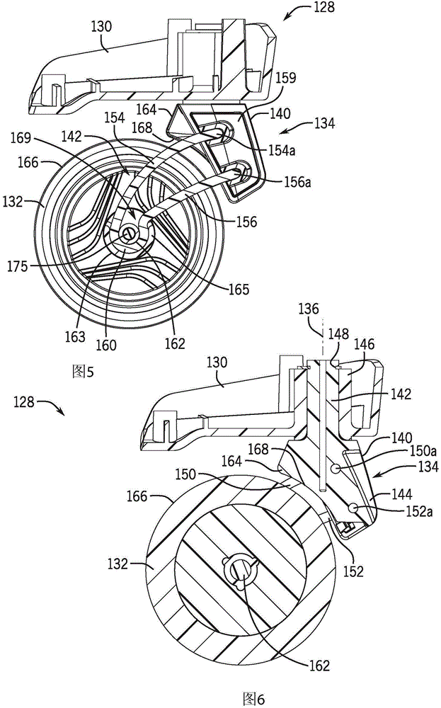 Luggage article with cantilevered wheel bracket having elongated arms