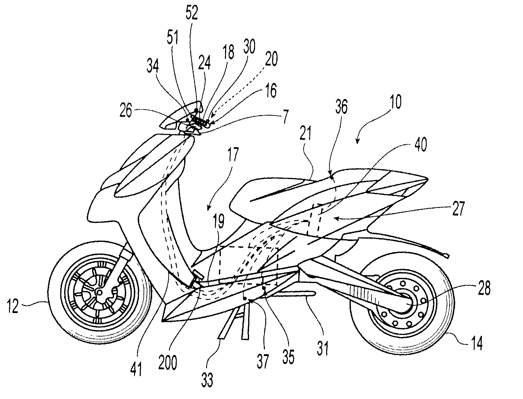 Vehicle propulsion system activation device