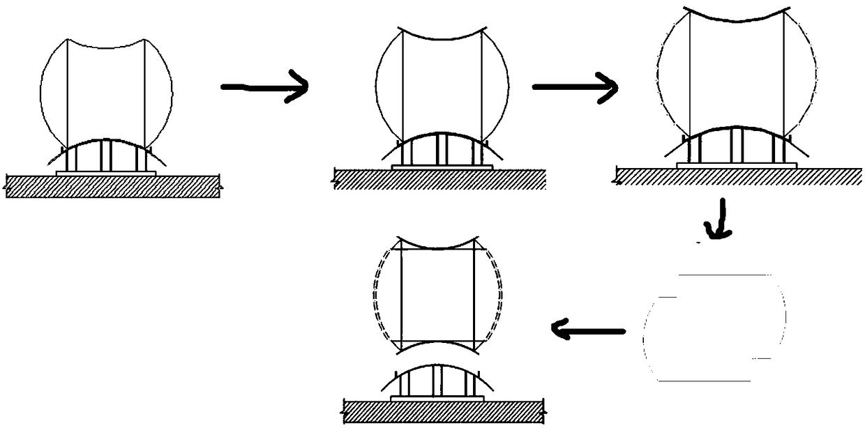 Construction method of large-scale arch bridge foundation on water-permeable geology