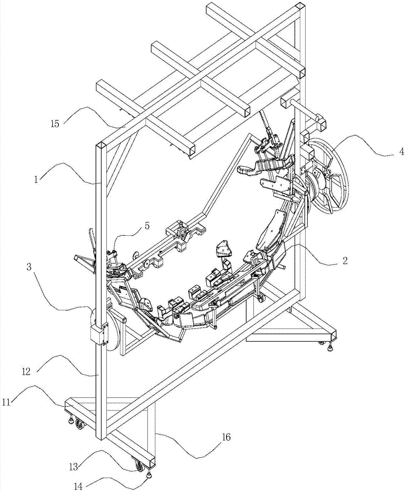 Rotary assembly tooling for bumper