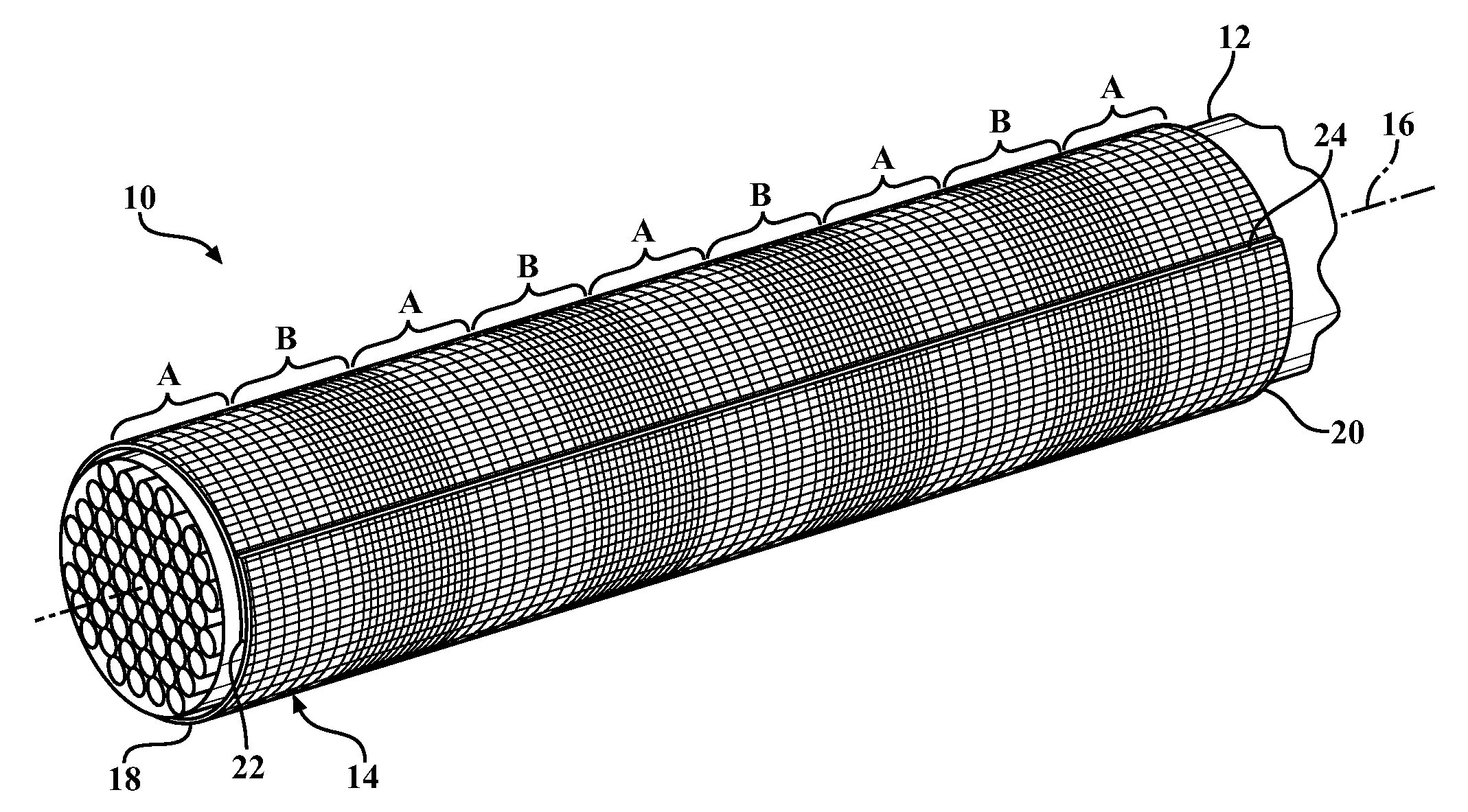 Non-kinking self-wrapping woven sleeve and method of construction thereof