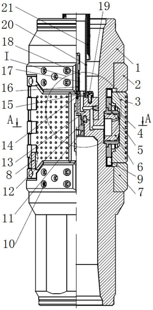 Performing mechanism for automatic vertical drilling tool