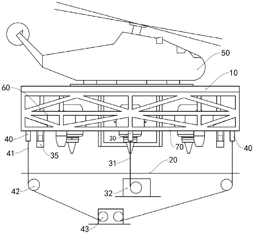 Carrier landing device for vertical take-off and landing aircraft and ship