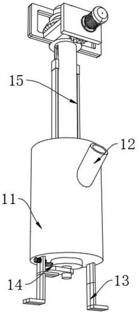 Batching and stirring integrated dry film production device convenient for quantitative feeding in batches