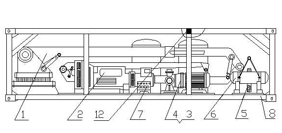 Engine driven water drawing device