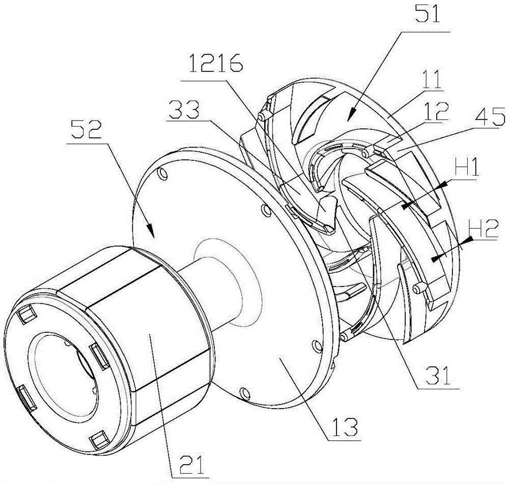 Impeller, centrifugal pump and electric drive pump