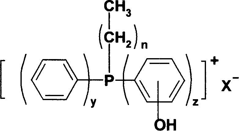Hydroxyphenyl-containing alkylphosphonium salt and its preparation method and use