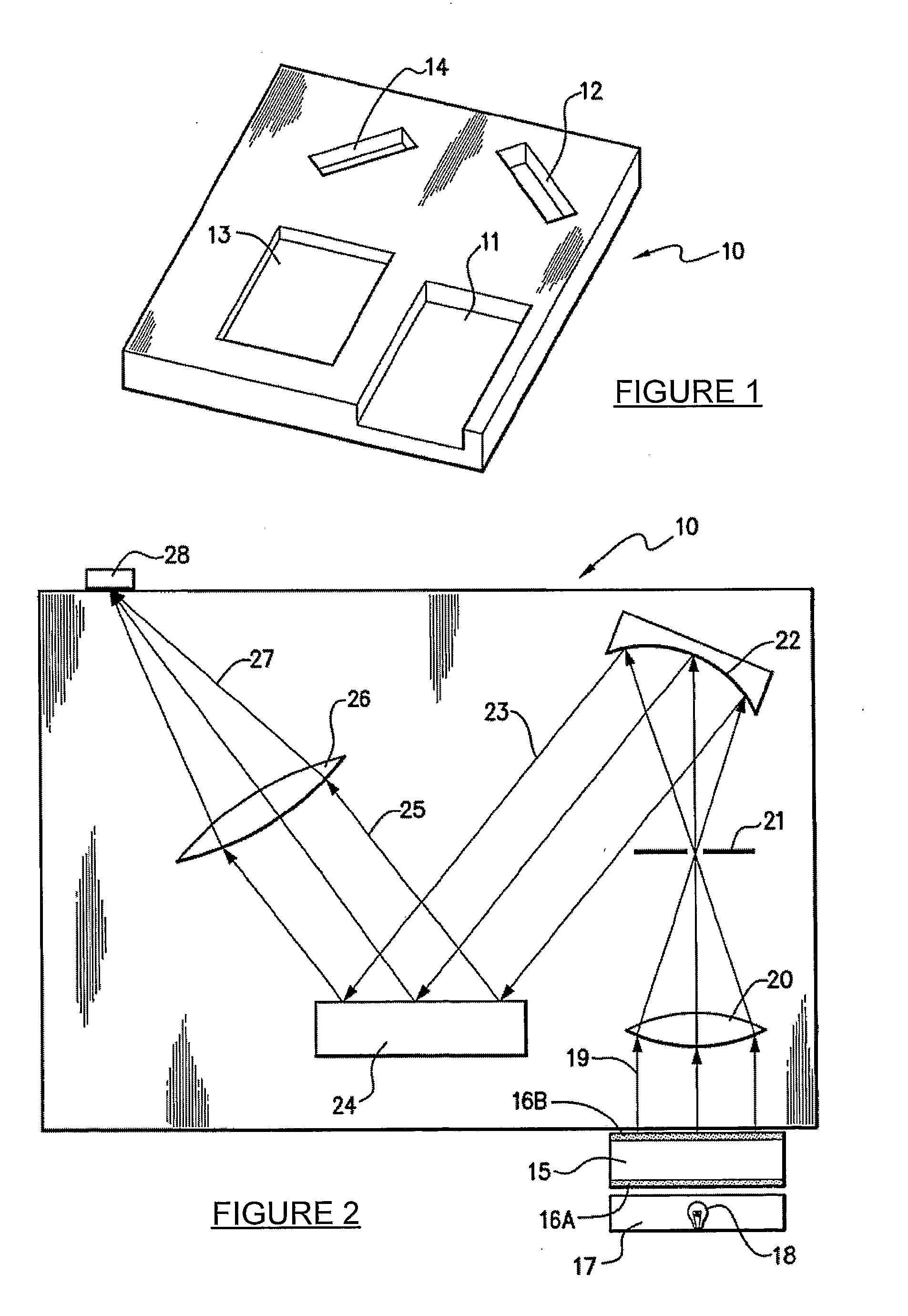 System for detecting one or more predetermined optically derivable characteristics of a sample