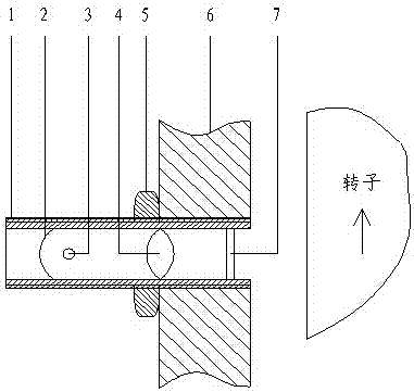 An on-line temperature probe for motor rotor