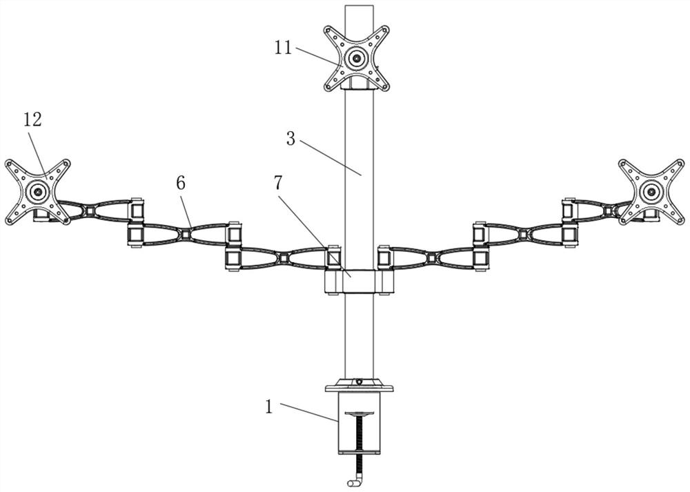 Electric power data monitoring equipment mounting rack