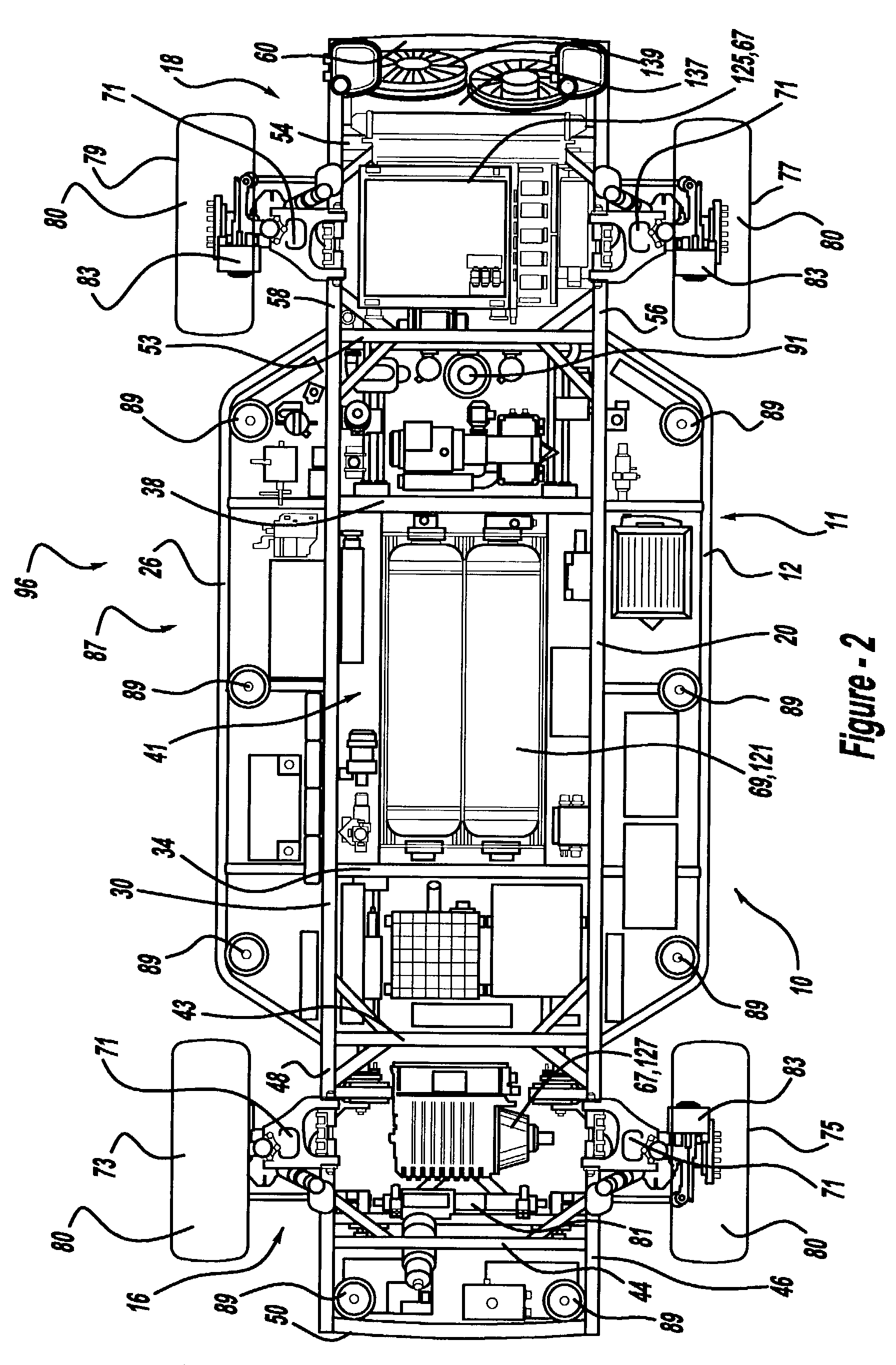 Vehicle chassis having programmable operating characteristics and method for using same