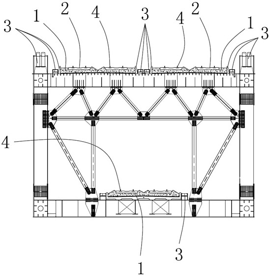 A track alignment control method for multi-track cable-stayed railway bridges