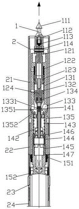 Rope coring positioning suspension mechanism with in-place notifying function