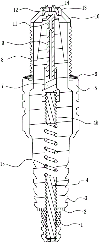 Two-stroke engine using left box body with separating wall containing multiple through holes to assist in scavenging