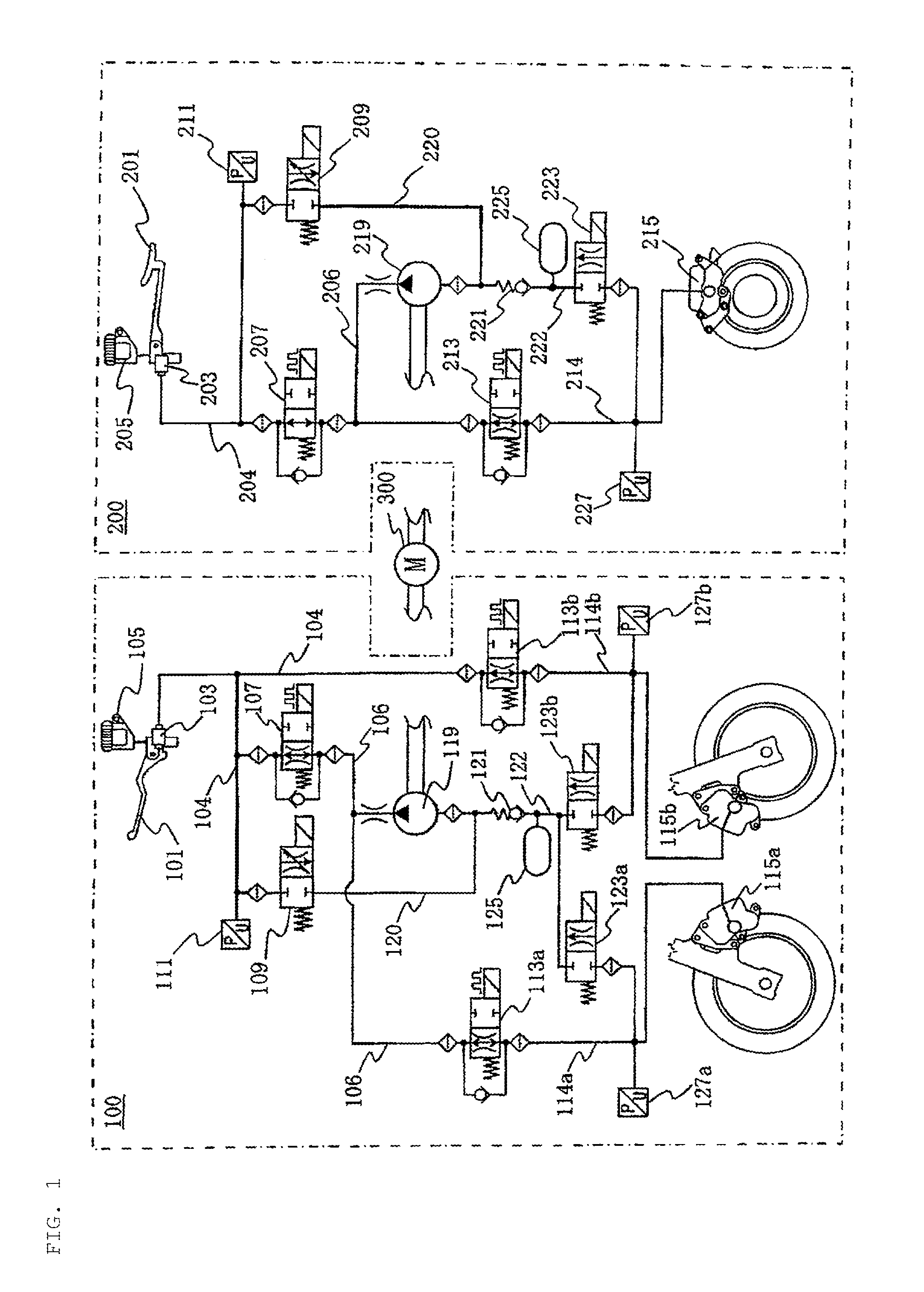 Brake system and brake control method