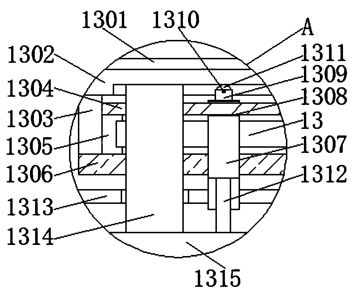 Cloth cutting device for garment processing for preventing offset