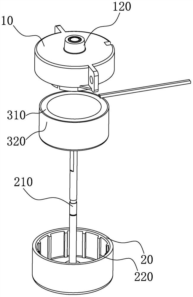 Direct-current water fetching motor for air conditioner