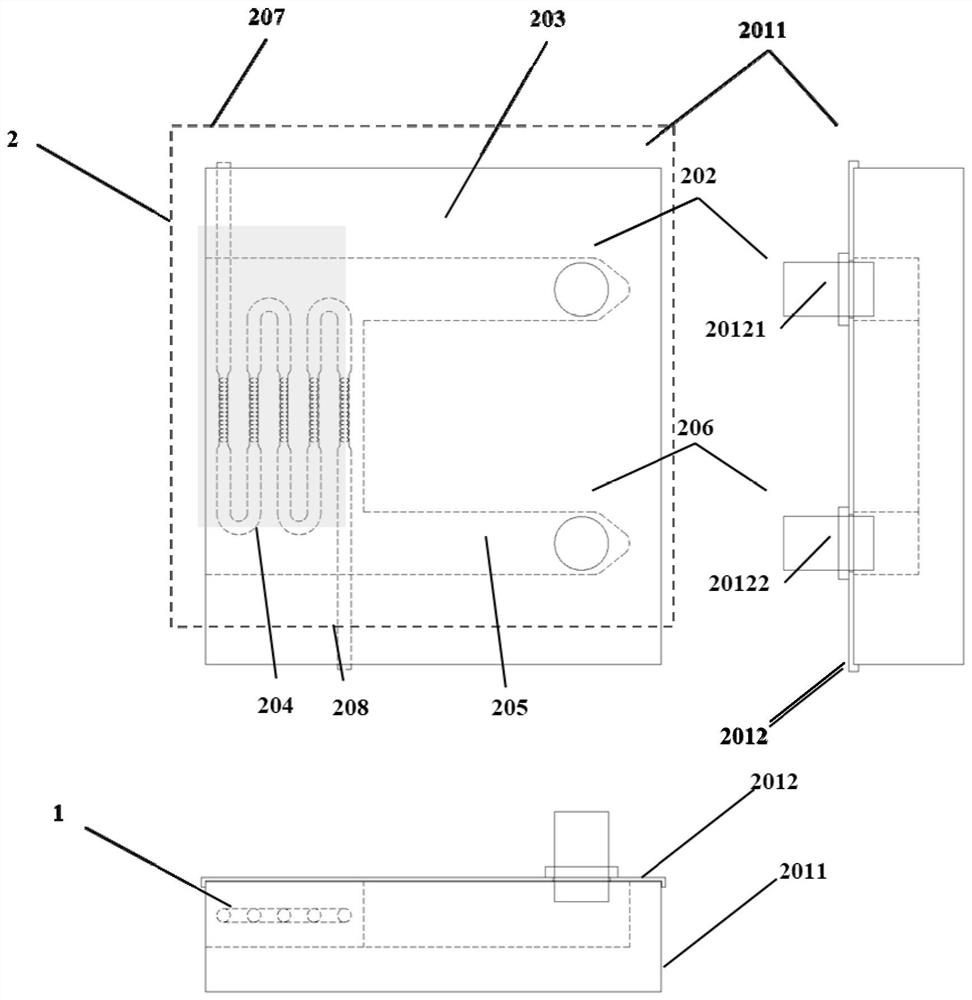 Cascaded m-FBG multi-biological component sensing system and multi-biological component rapid detection method