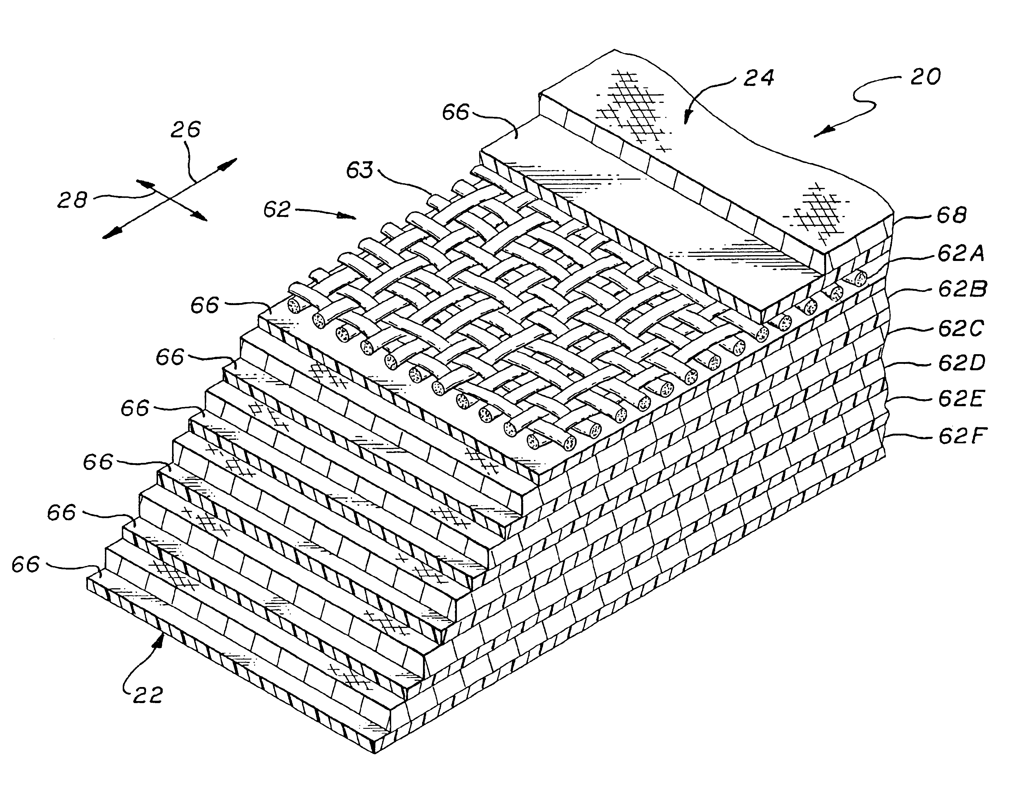 Flexible wall material for use in an inflatable structure