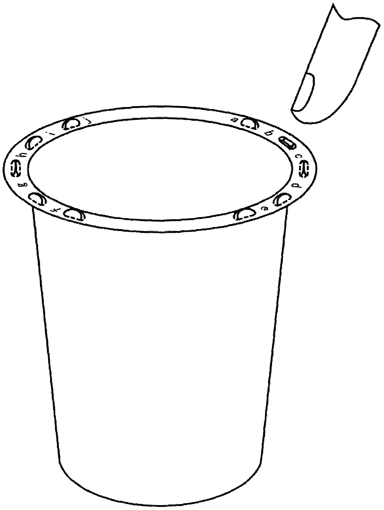 Method for identifying plastic cup and plastic bowl