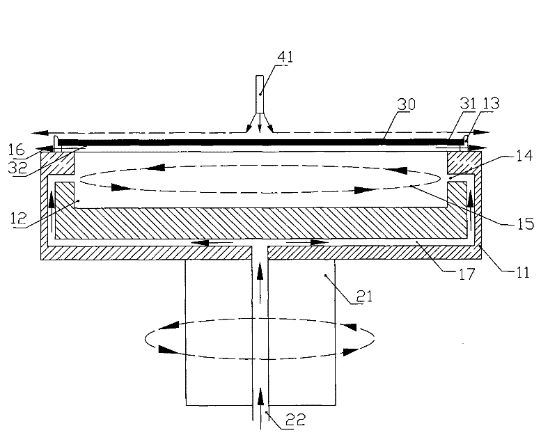 Clamping and protecting device for one-sided processing