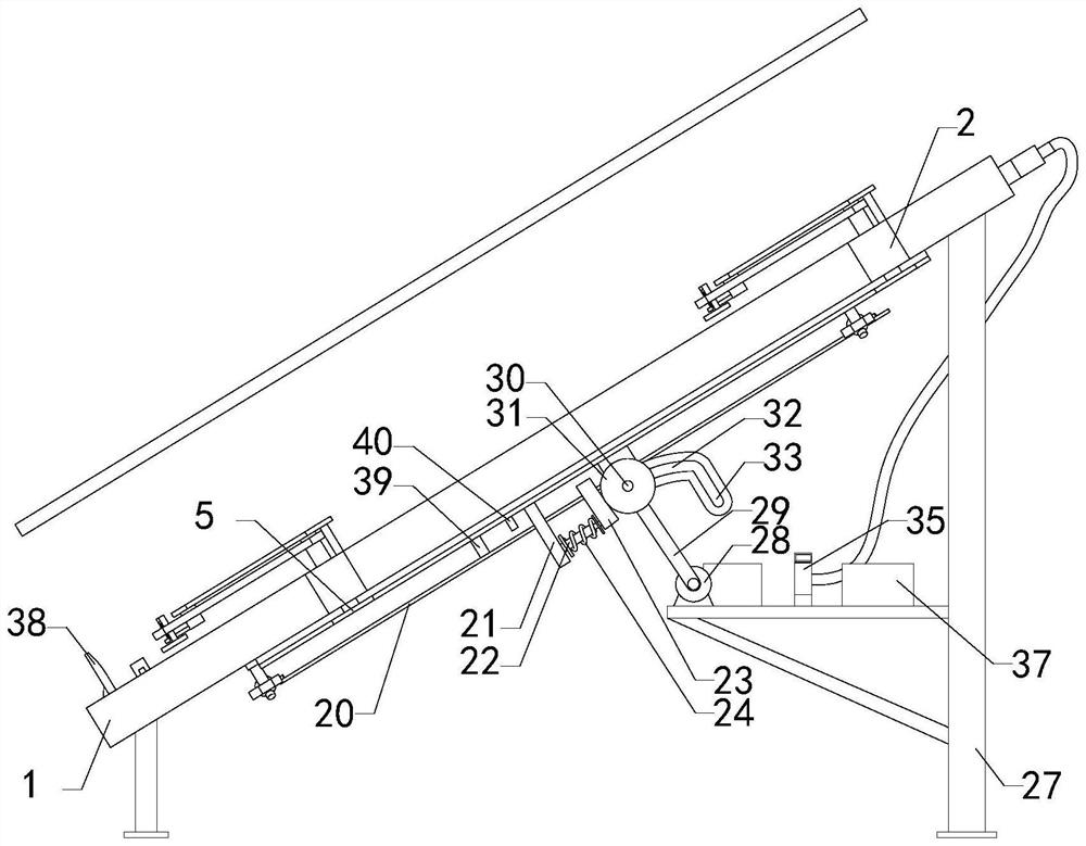 Laminated composite photovoltaic backboard installing and supporting mechanism