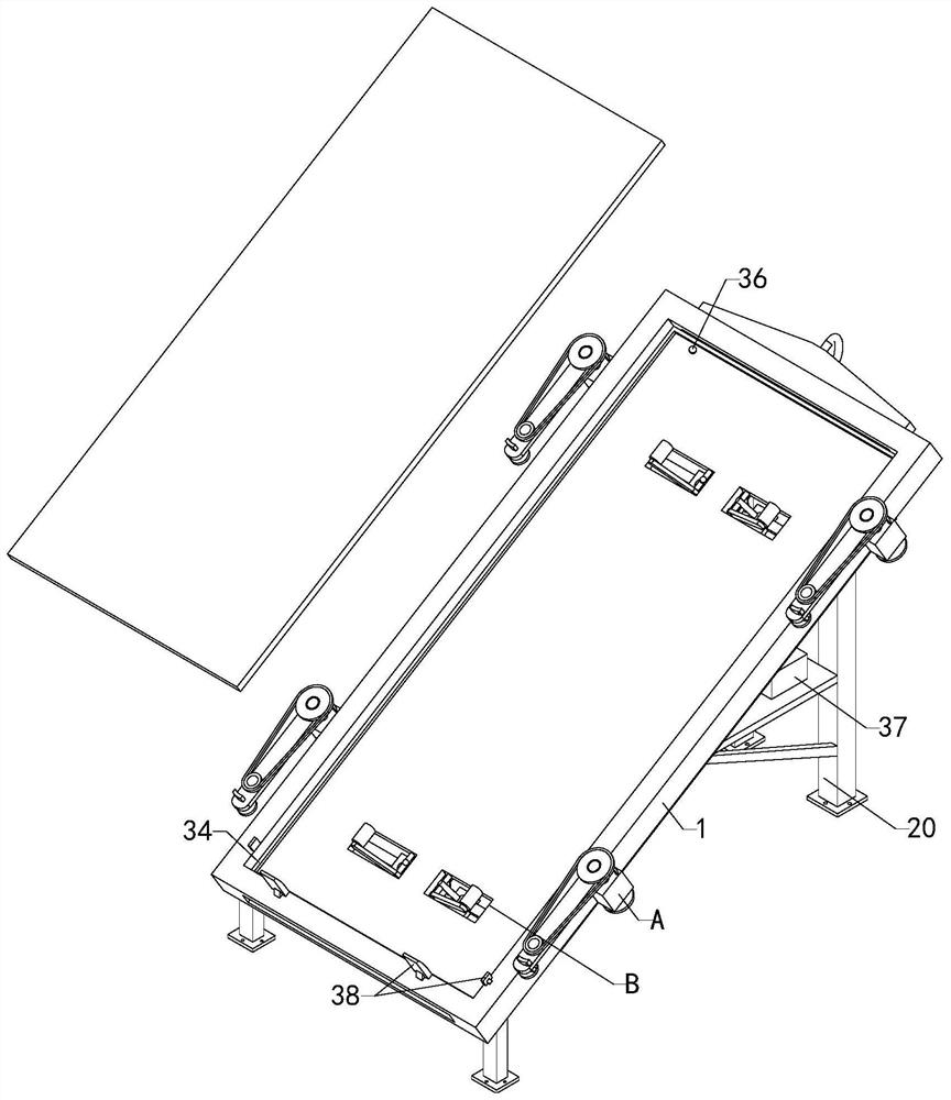 Laminated composite photovoltaic backboard installing and supporting mechanism