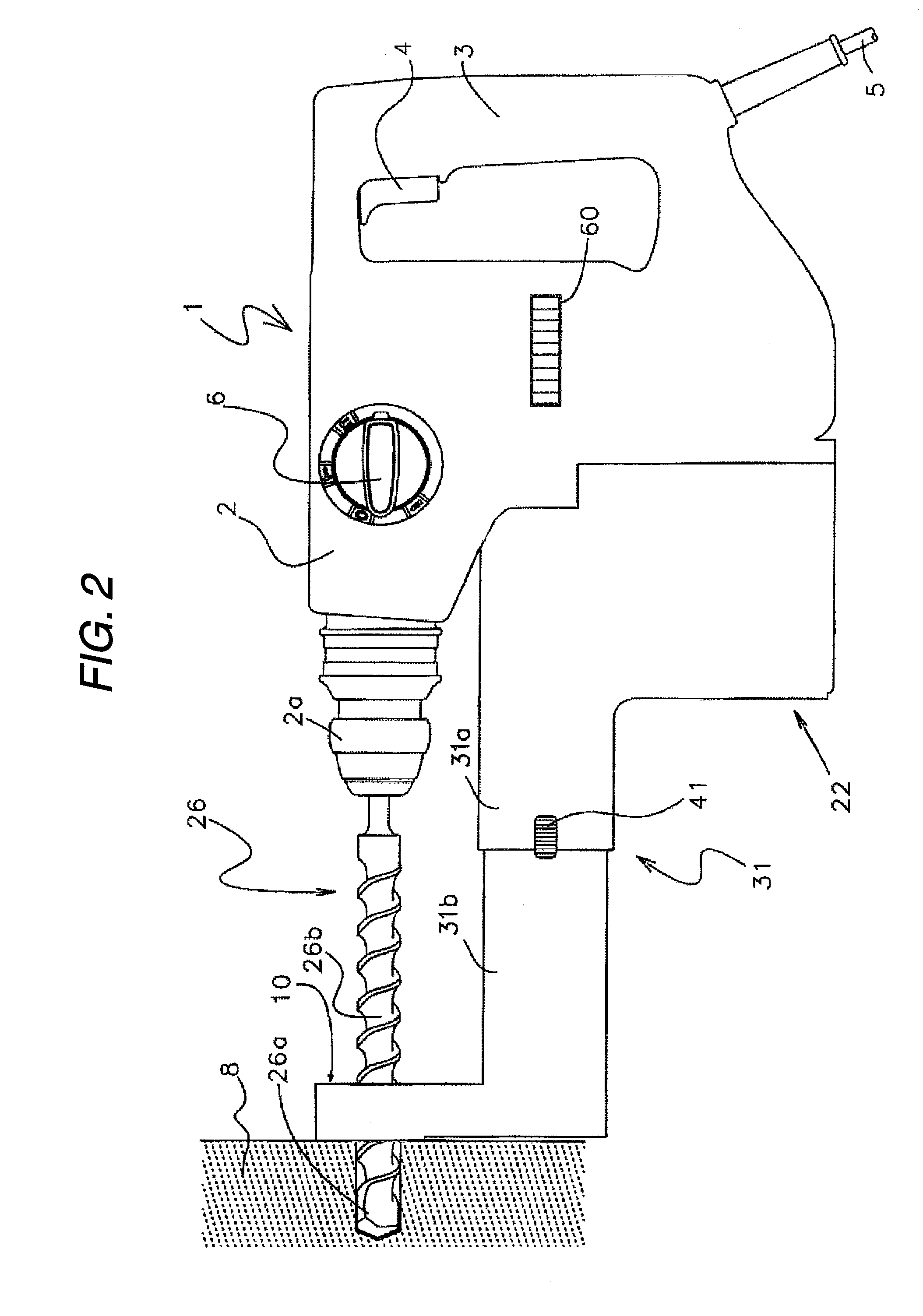 Drilling tool with dust collector