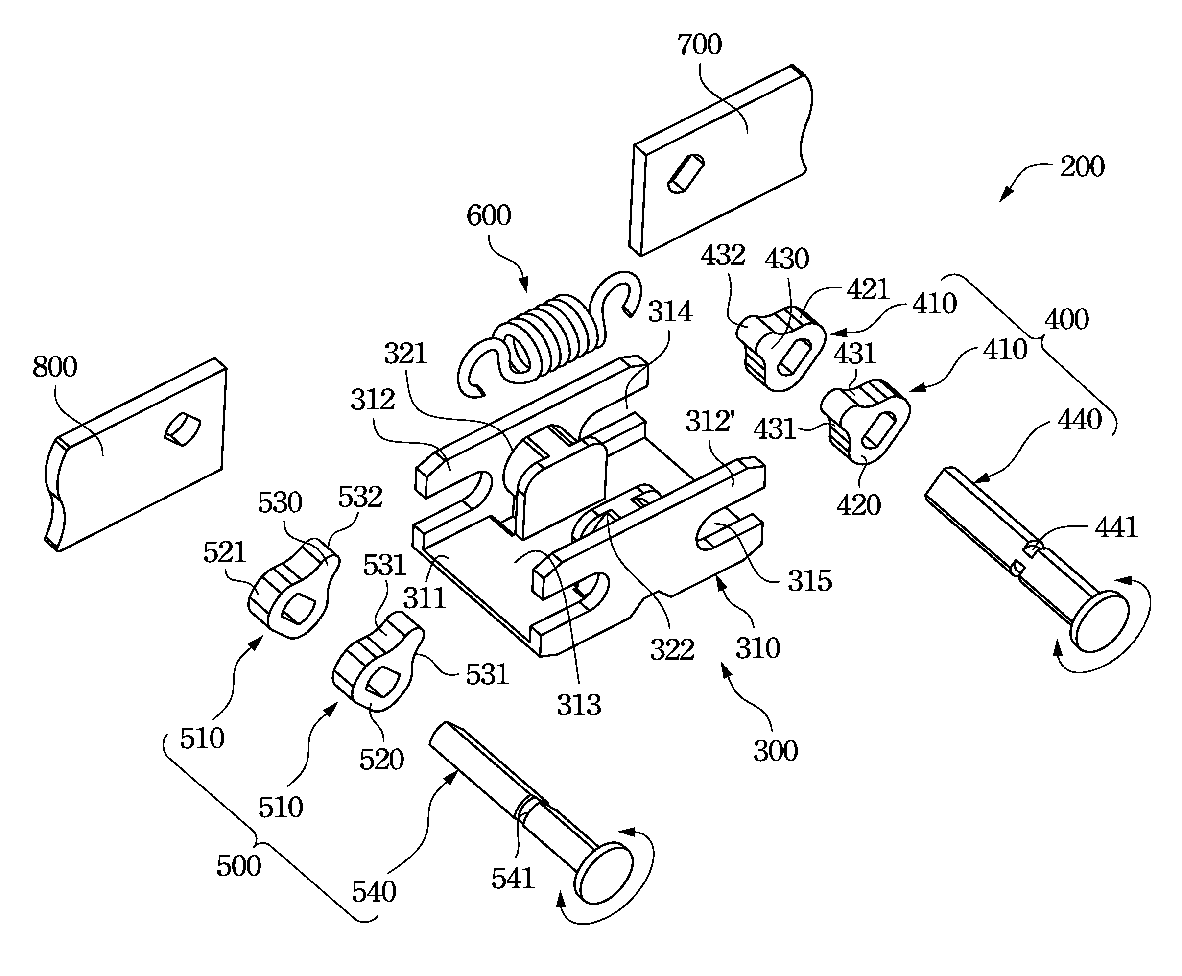 Dual-axis hinge structure and electric device having the same