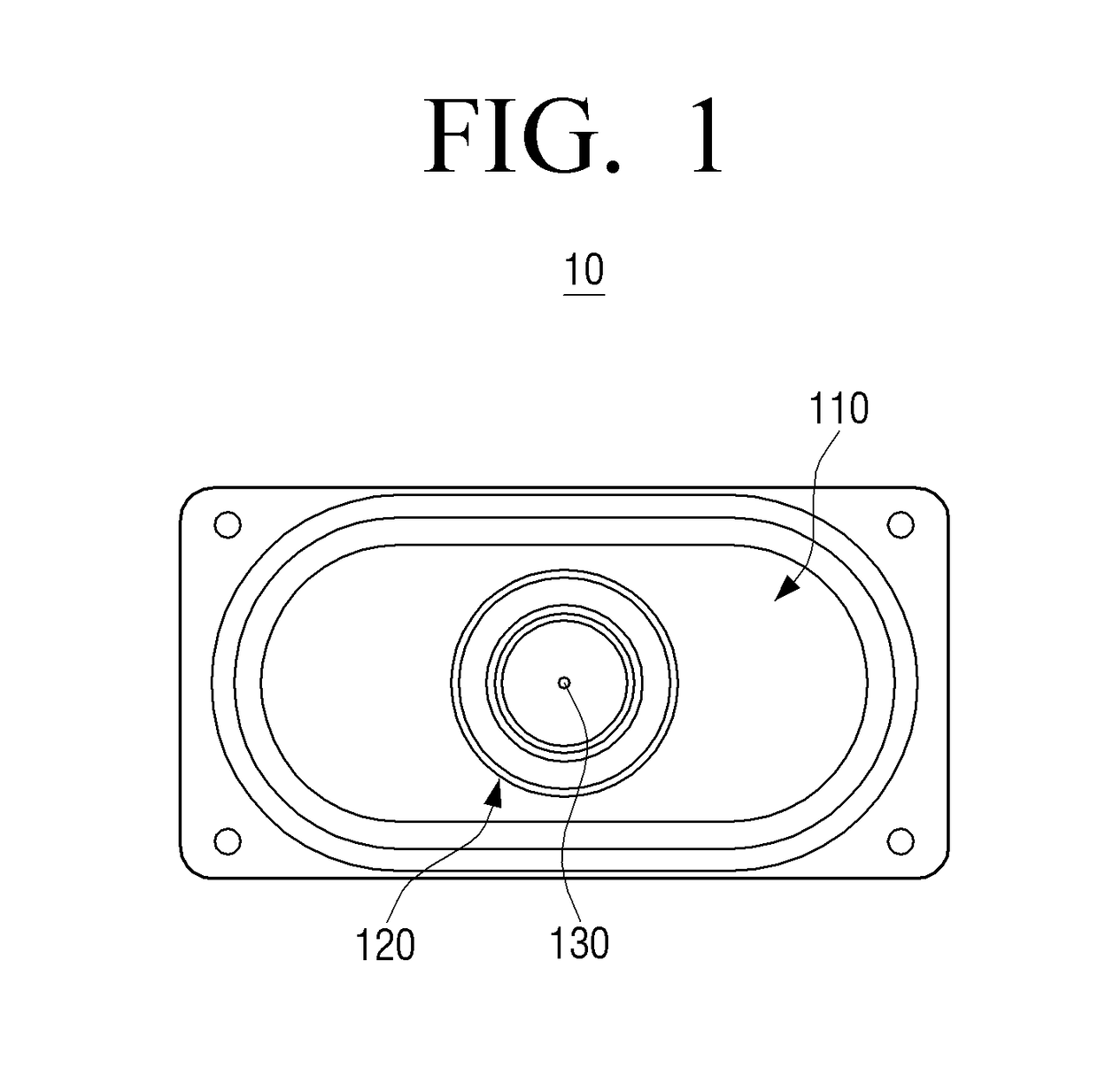 Speaker device and audio output device including the same