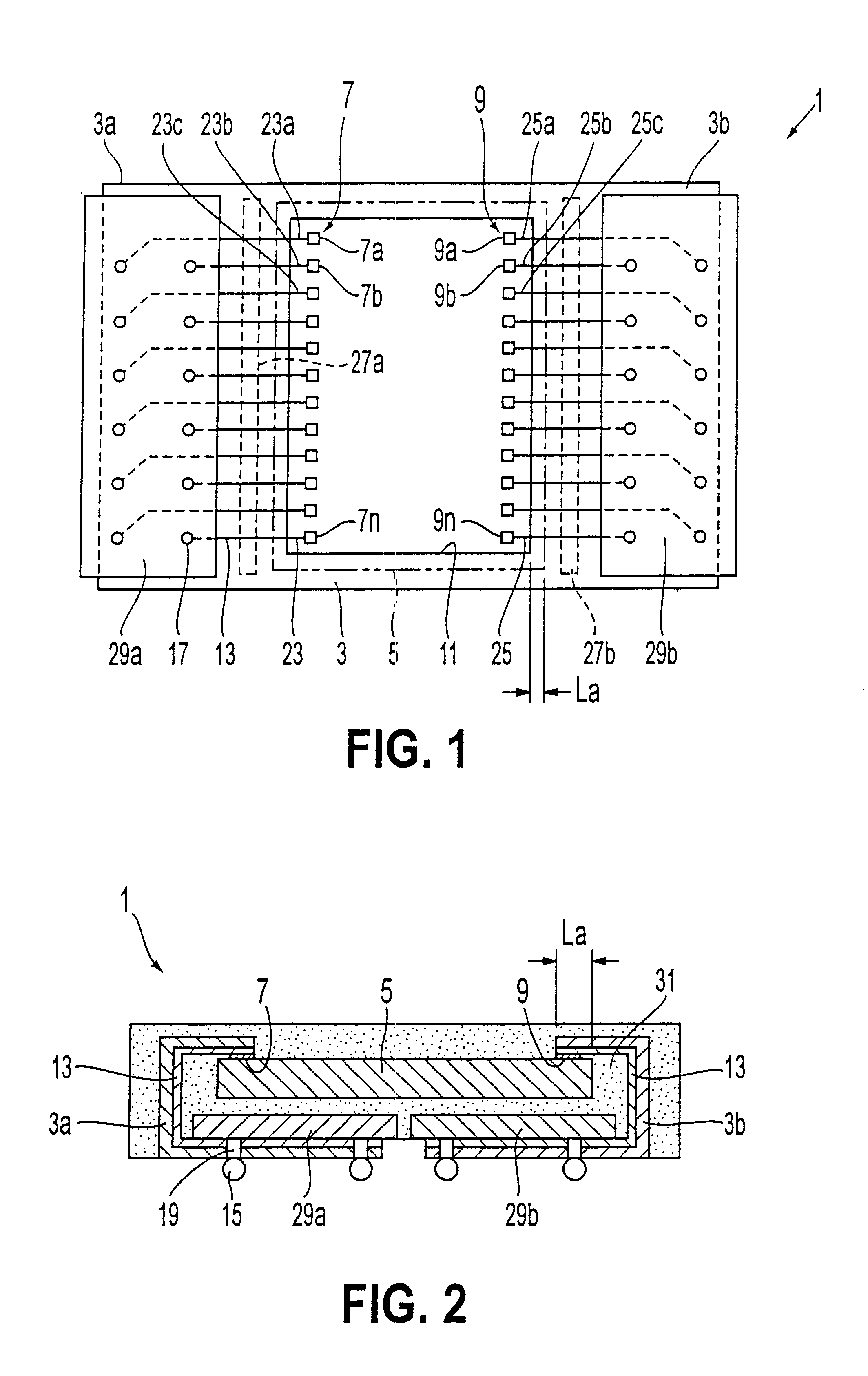 Flexible tape carrier with external terminals formed on interposers