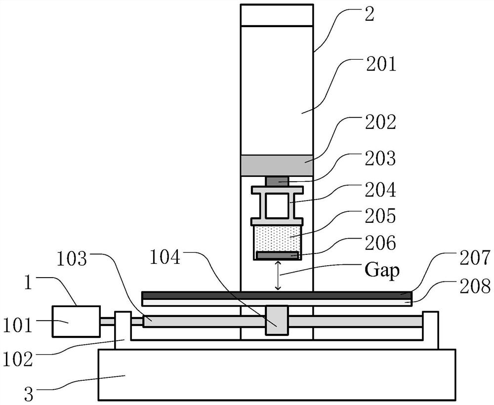 Device and method for testing linear translation dynamic performance of high-temperature superconducting magnetic levitation system