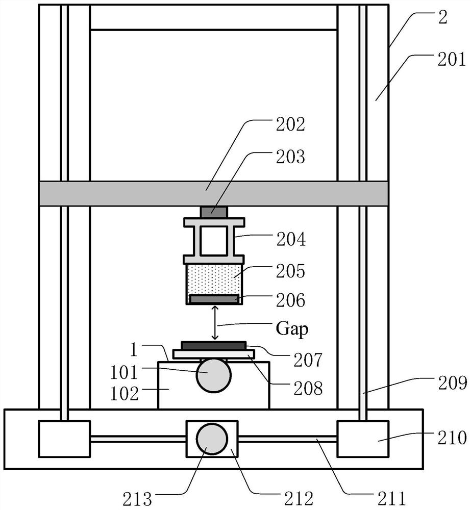 Device and method for testing linear translation dynamic performance of high-temperature superconducting magnetic levitation system