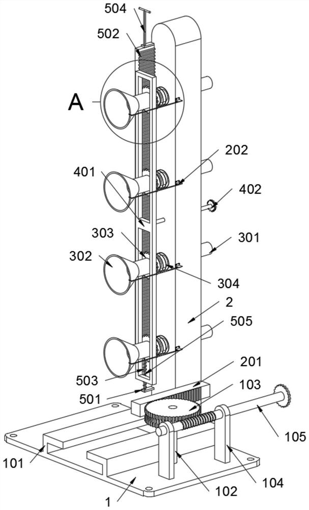 A multi-flame longitudinal burner for processing quartz fiber materials