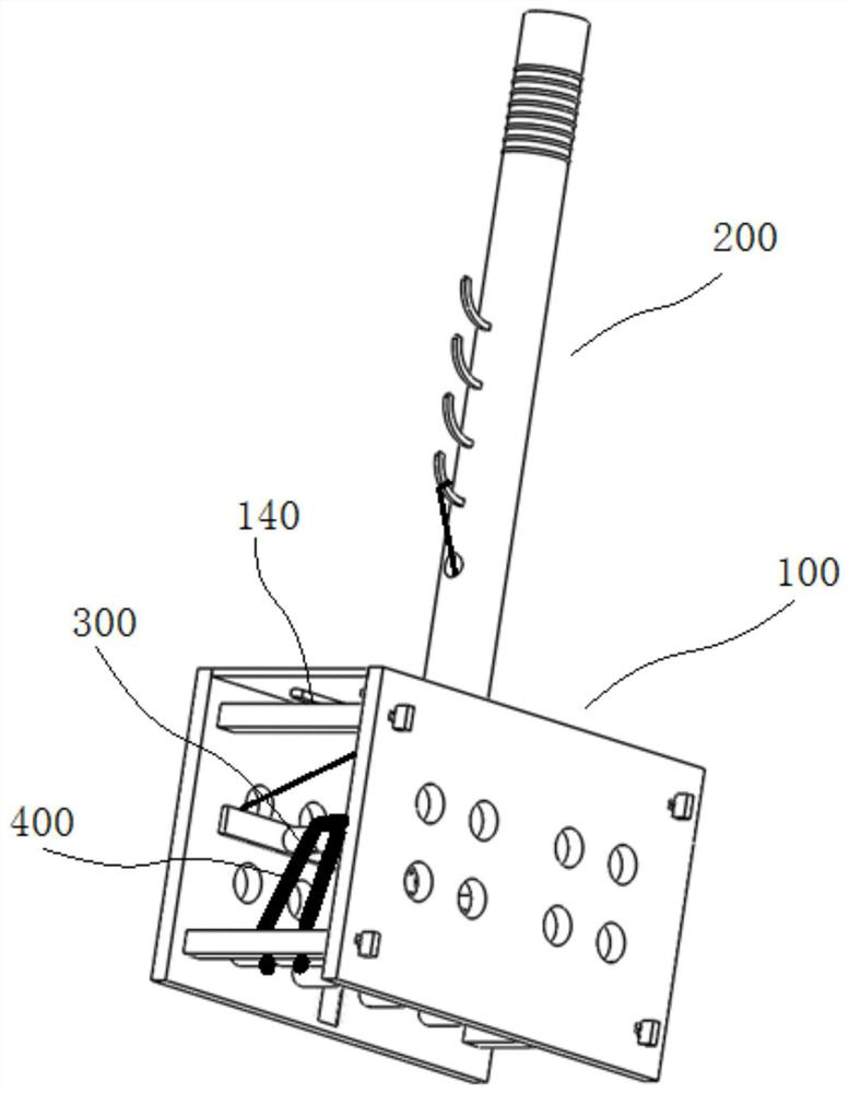 A hand-held photocatalytic fiber sewage treatment device and its application method