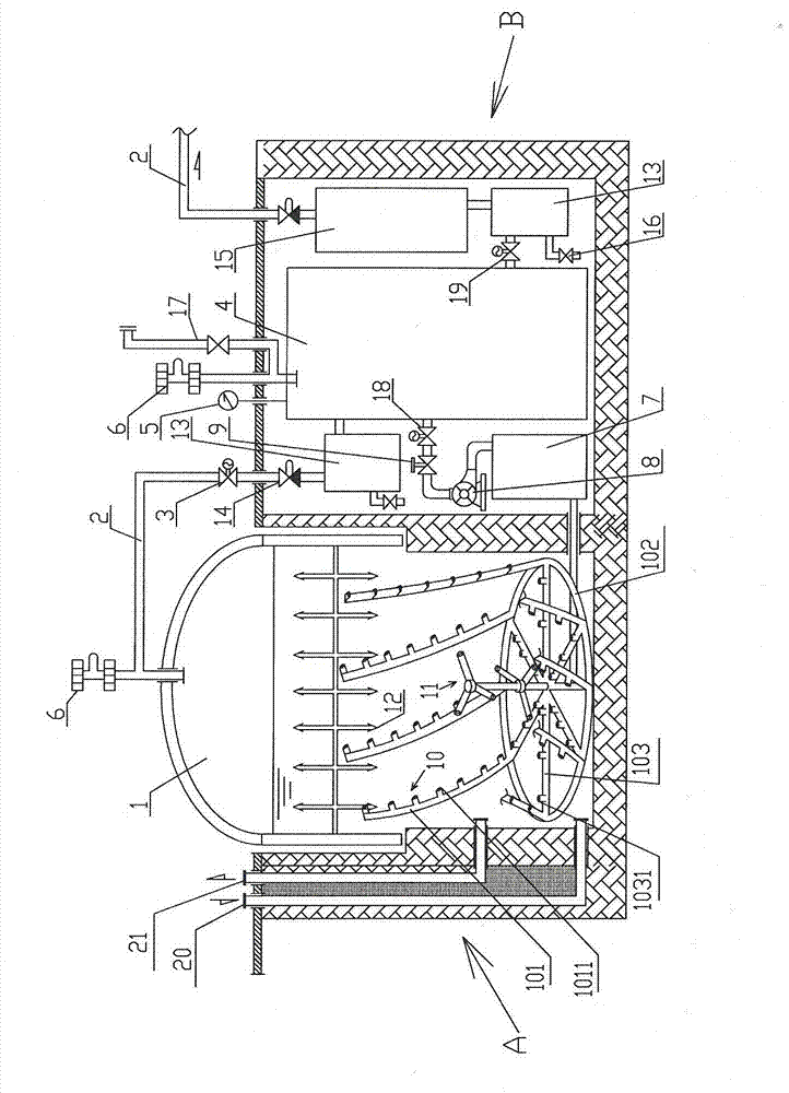 Biogas generator applicable to cold regions