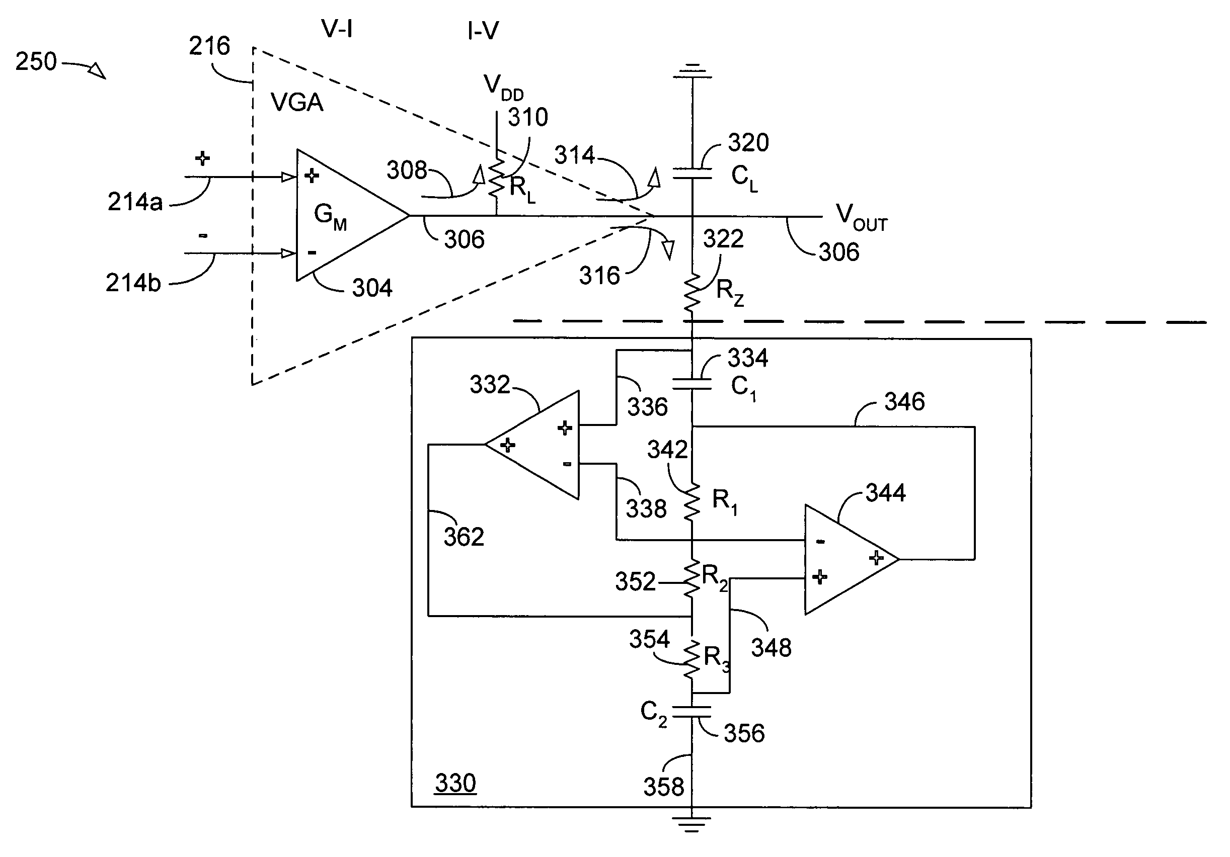 Low-noise filter for a wireless receiver