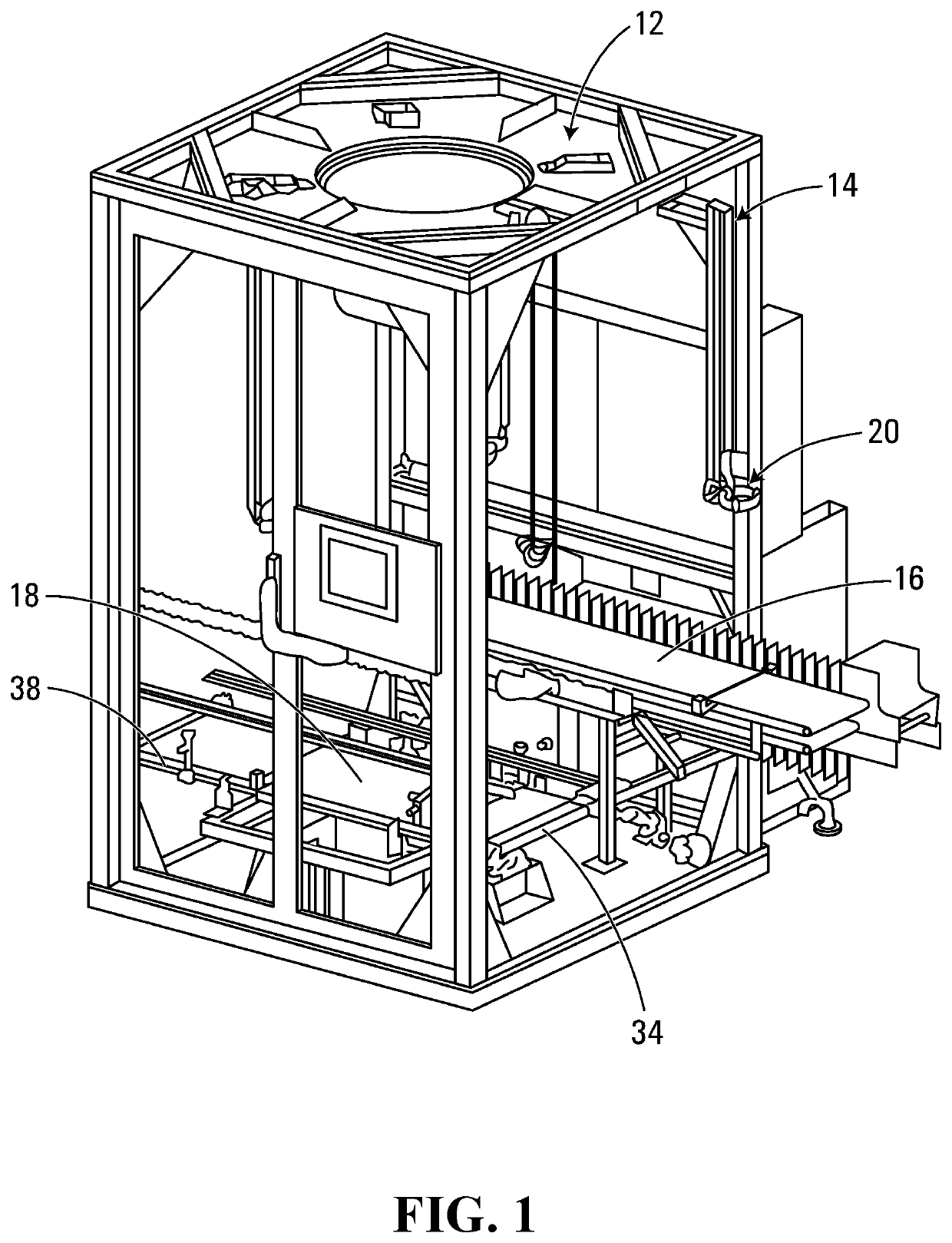 Automatic case packing equipment for stand-up pouches