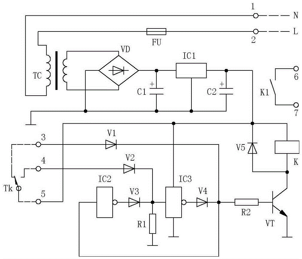 Constant-temperature control switching circuit