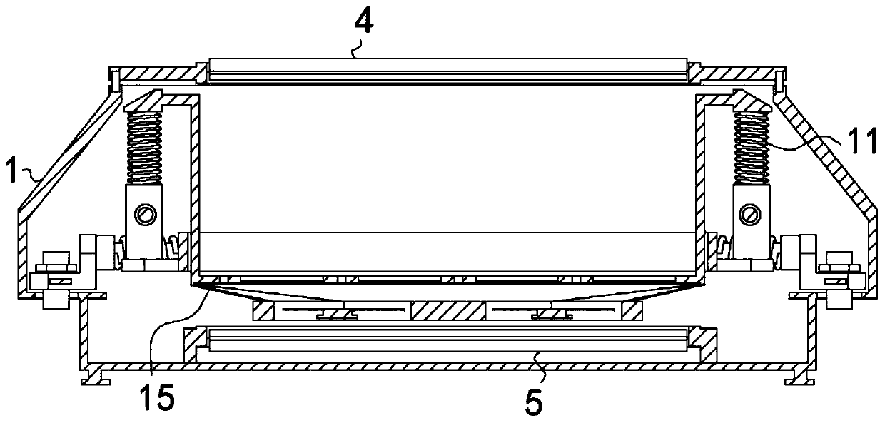 Battery placement box assembly for new energy automobile