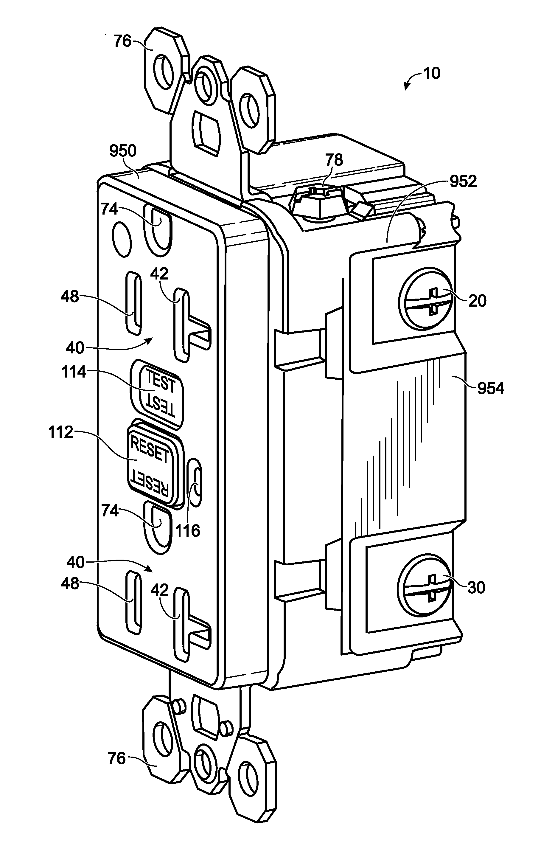 Electrical Wiring Device With Protective Features