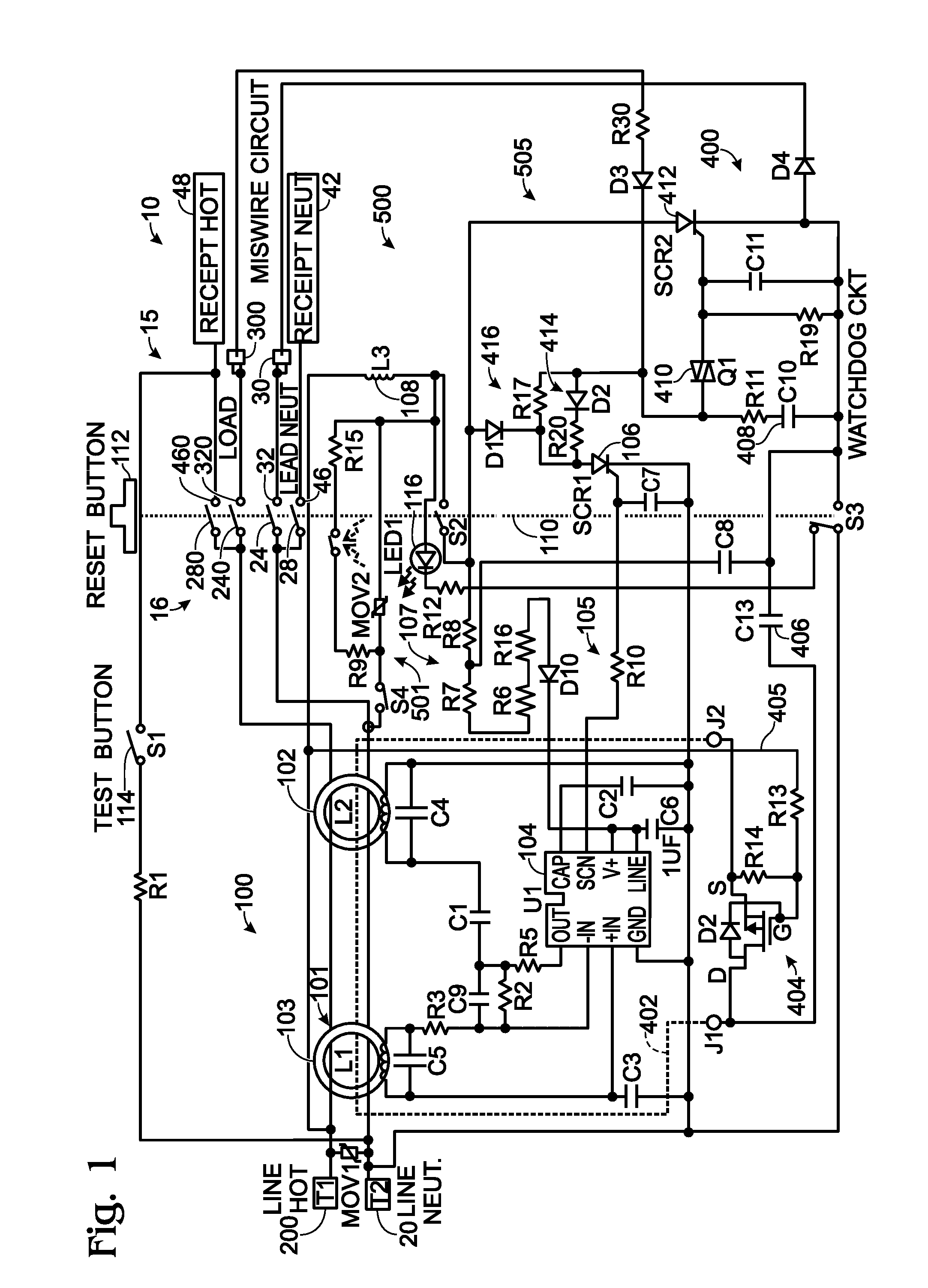 Electrical Wiring Device With Protective Features