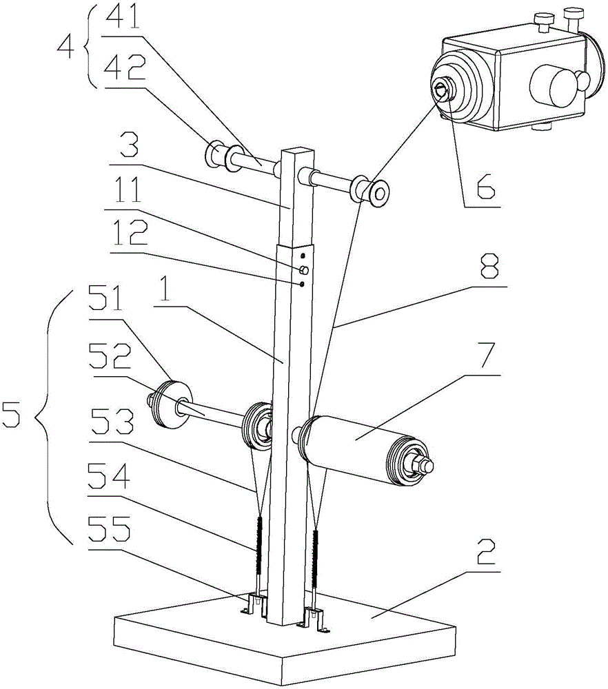 Tearing rope position accurate positioning production device and method