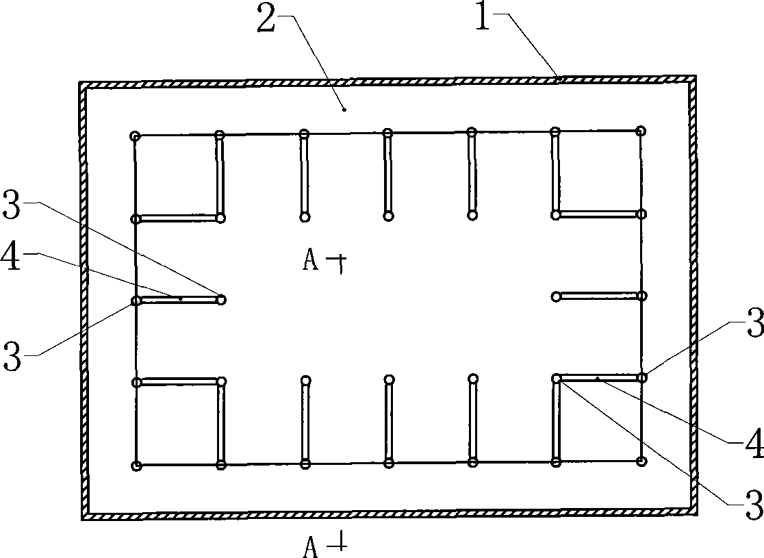 Method and supporting construction for enlarging basement top-down method earth excavation space