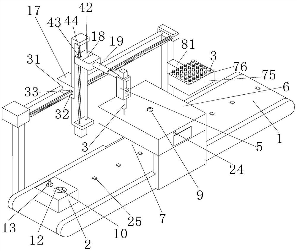 Insoluble particle detection assembly line