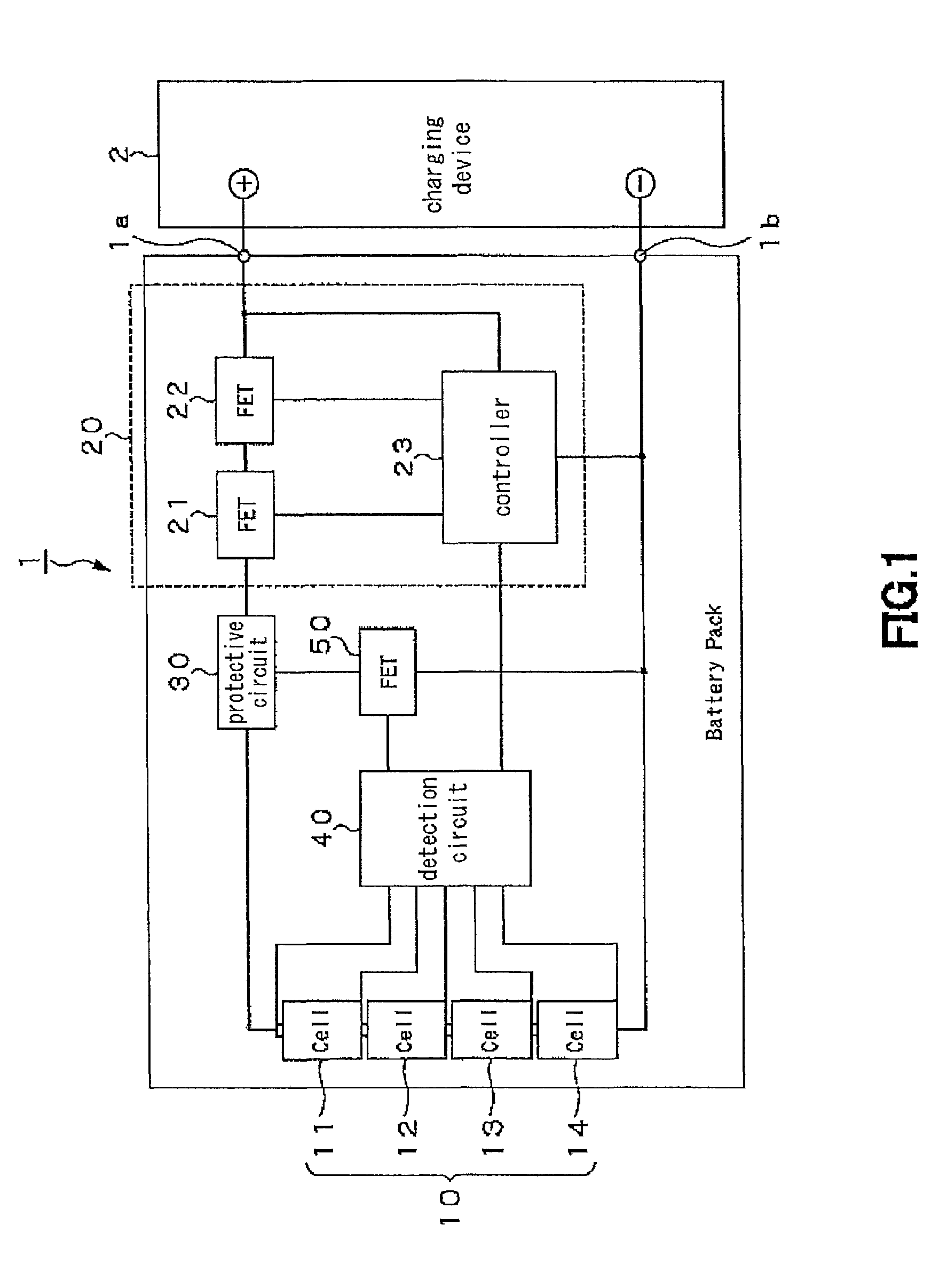 Protection circuit, battery control device, and battery pack