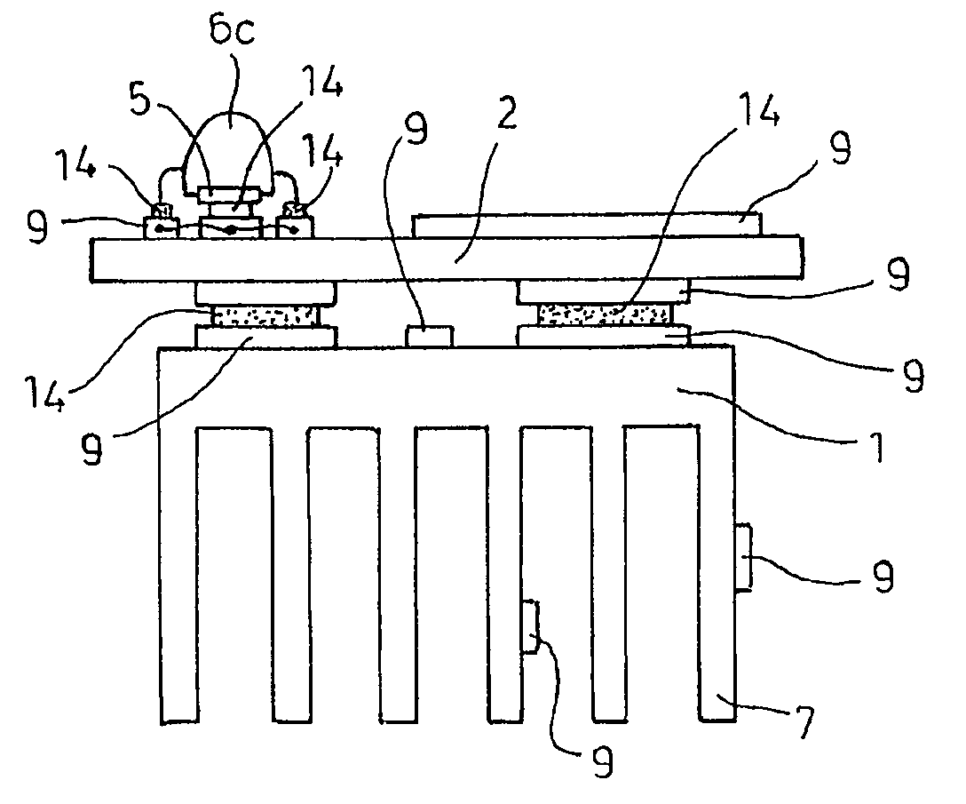 Carrier body for components or circuits