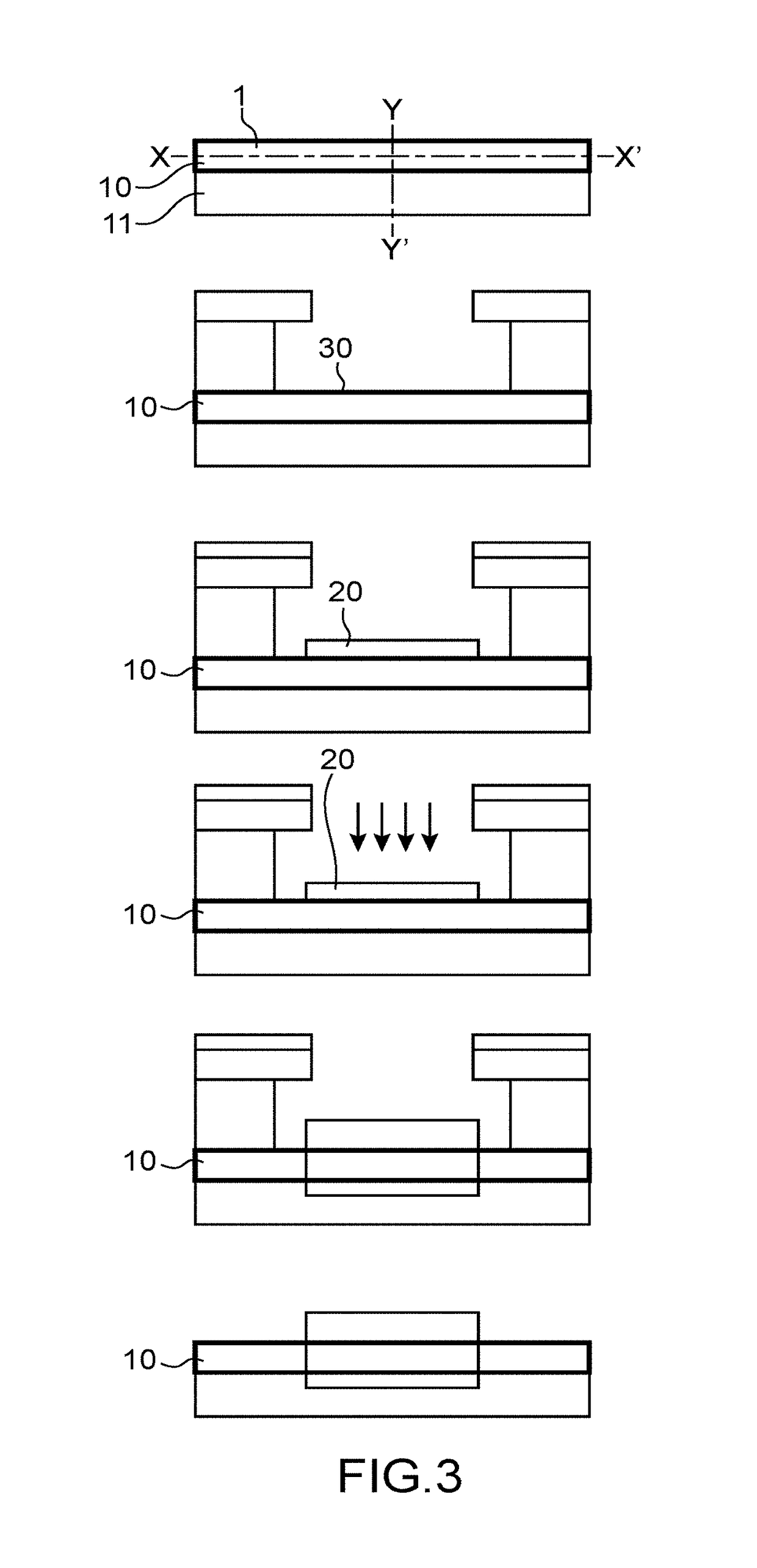 Method for manufacturing an electrical contact on a structure
