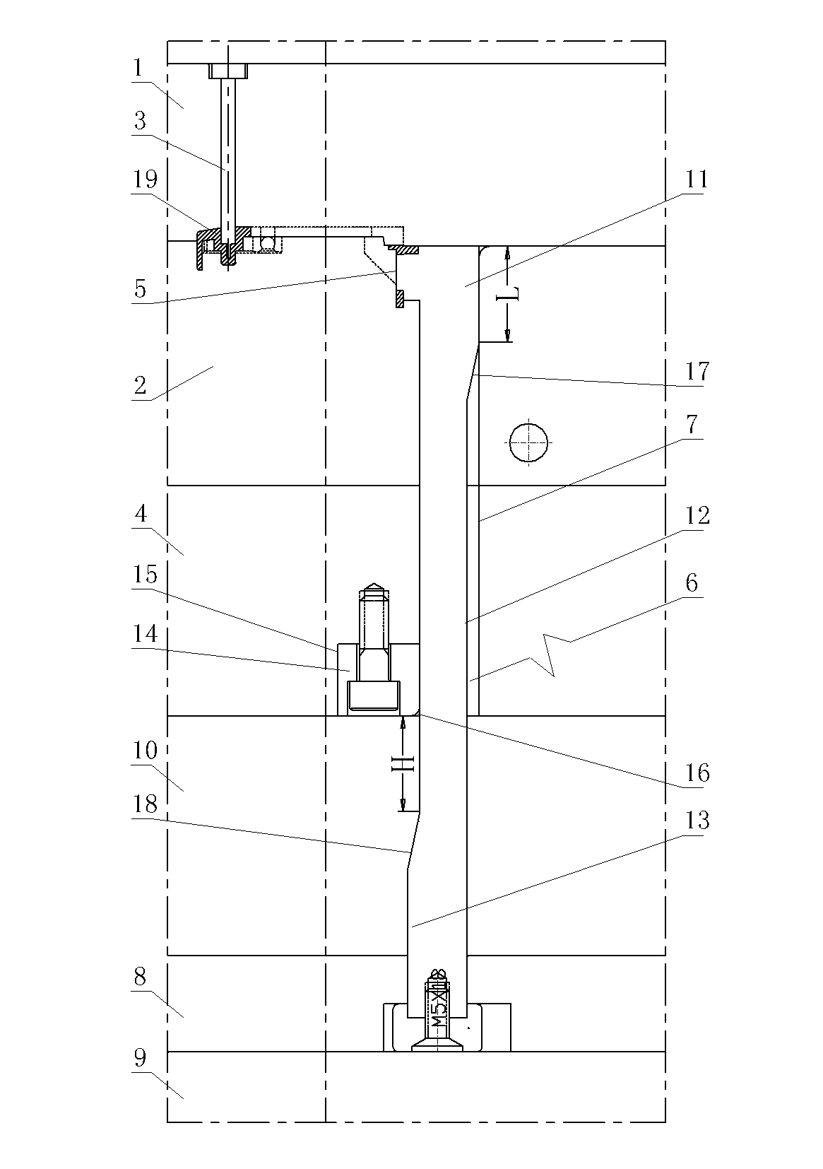 Elastic ejection structure for mold